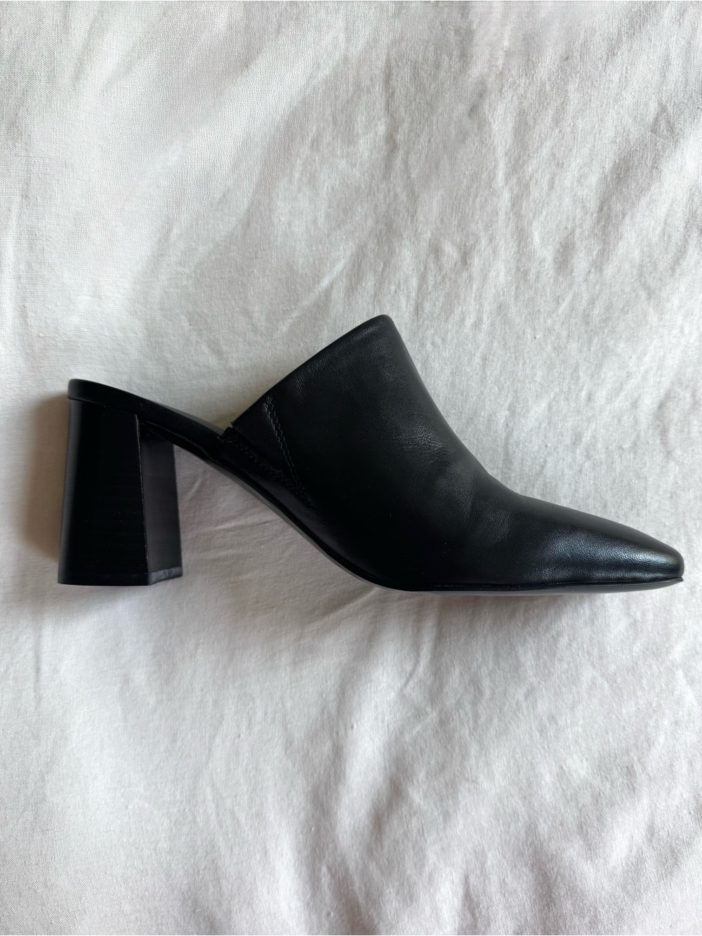 Marc Fisher black high heel mules (7.5)
